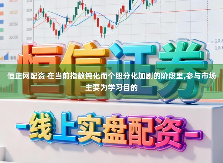 恒正网配资 在当前指数钝化而个股分化加剧的阶段里，参与市场主要为学习目的