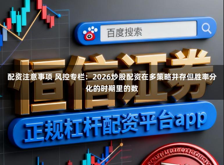 配资注意事项 风控专栏:2026炒股配资在多策略并存但胜率分化的时期里的数