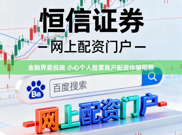 金融界爱投顾 小心个人股票账户配资诈骗陷阱