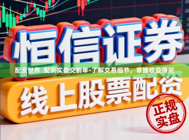 配资世界  配资实盘交割单-了解交易细节，掌握收益情况